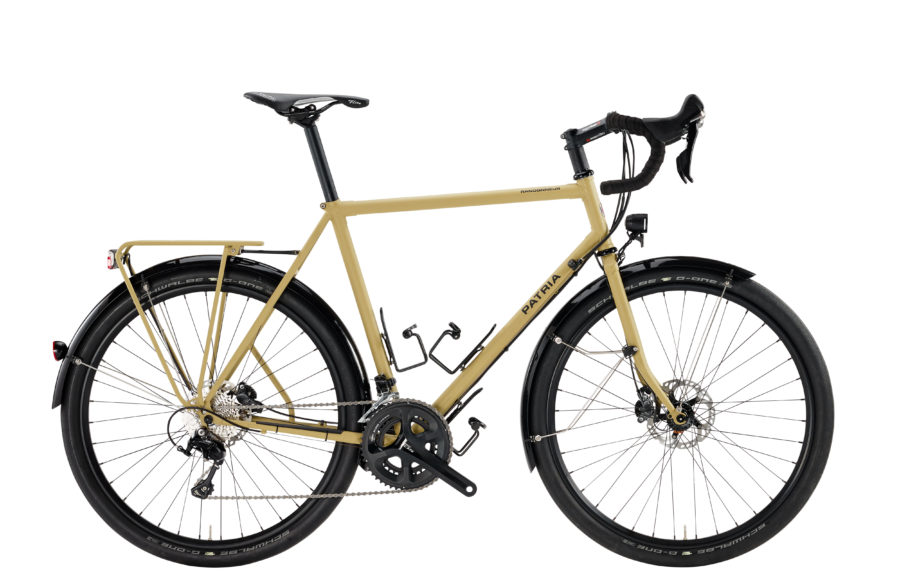 Randonneur Zona 27,5", 105 22-Gang, Diamant, olivgelb matt, Sonderausstattung: Scheibenbremsen RS785 hydraulisch, Lichtanlage SON und IQ-XS, Flaschenhalter, Schwalbe G-One, Tubus Vega in Rahmenfarbe