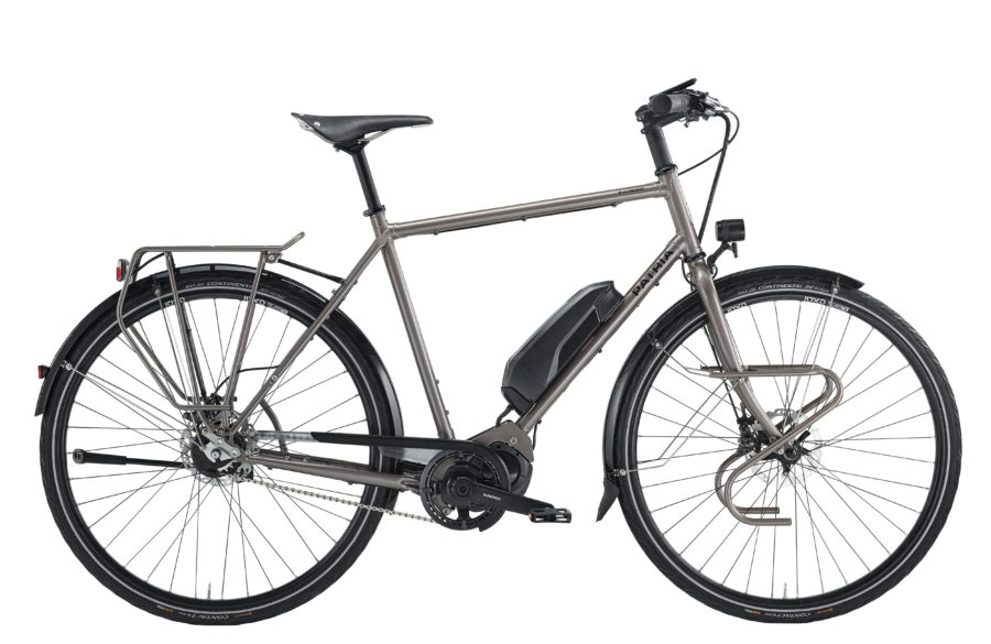 Ranger Hybrid 28", Shimano Steps E6100 Motor, Alfine 11-Gang Di2, Diamant, sepiagrau lasur, XT Disc, Träger in Rahmenfarbe, Akku 504Wh